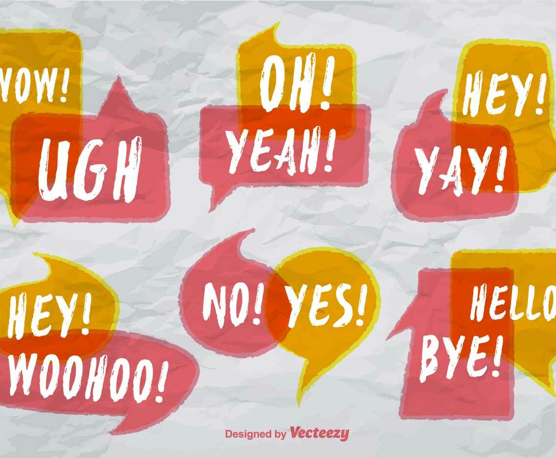 Speech Bubbles With Expressions - Vector Set