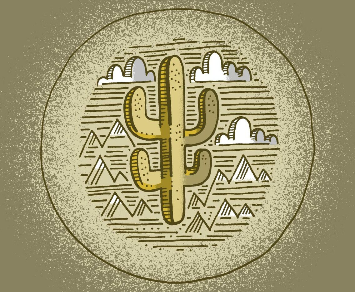 Southwestern Cactus Badge