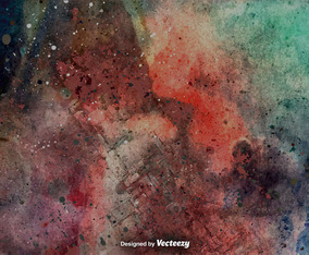 Grunge Colorful Background - Vector Grunge Wall