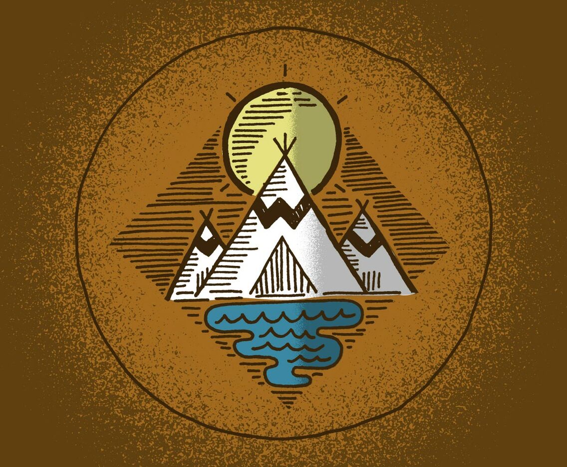 Outdoor Teepee Badge