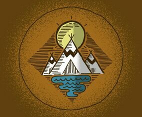 Outdoor Teepee Badge