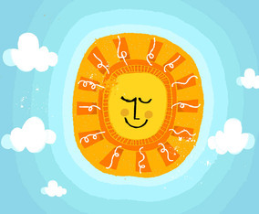Summer Sun Vector