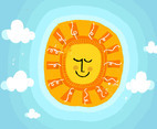 Summer Sun Vector