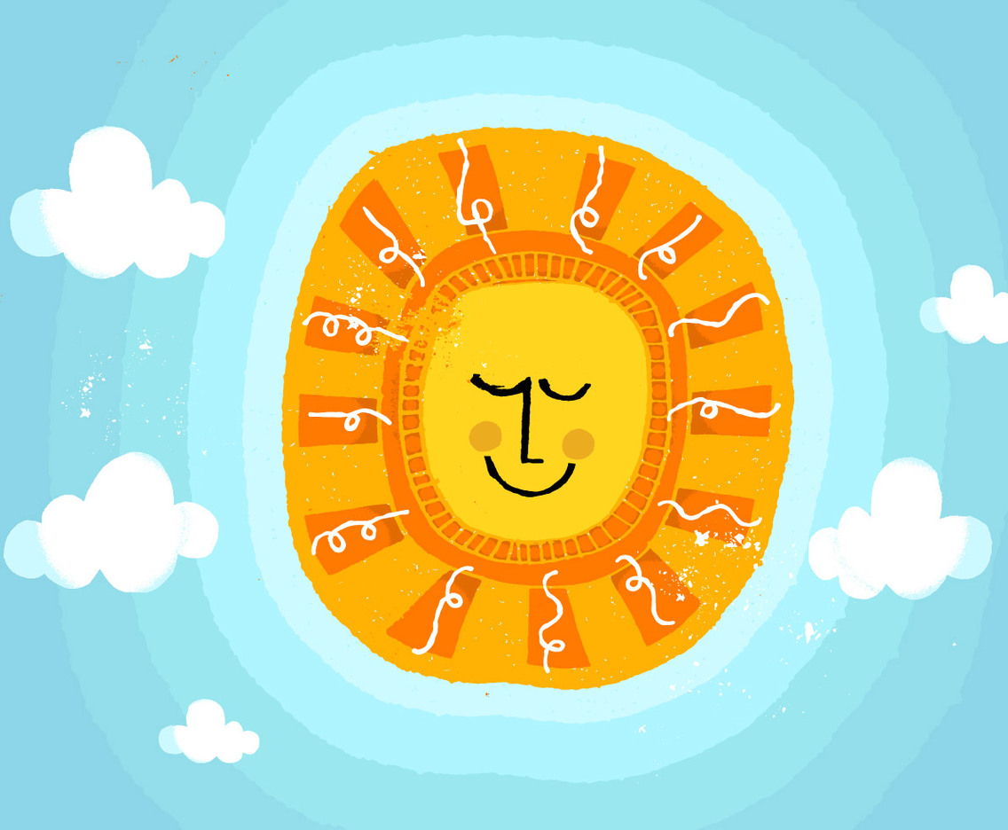 Summer Sun Vector