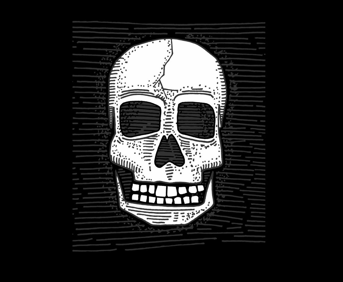 Vector Hand Drawn Skull