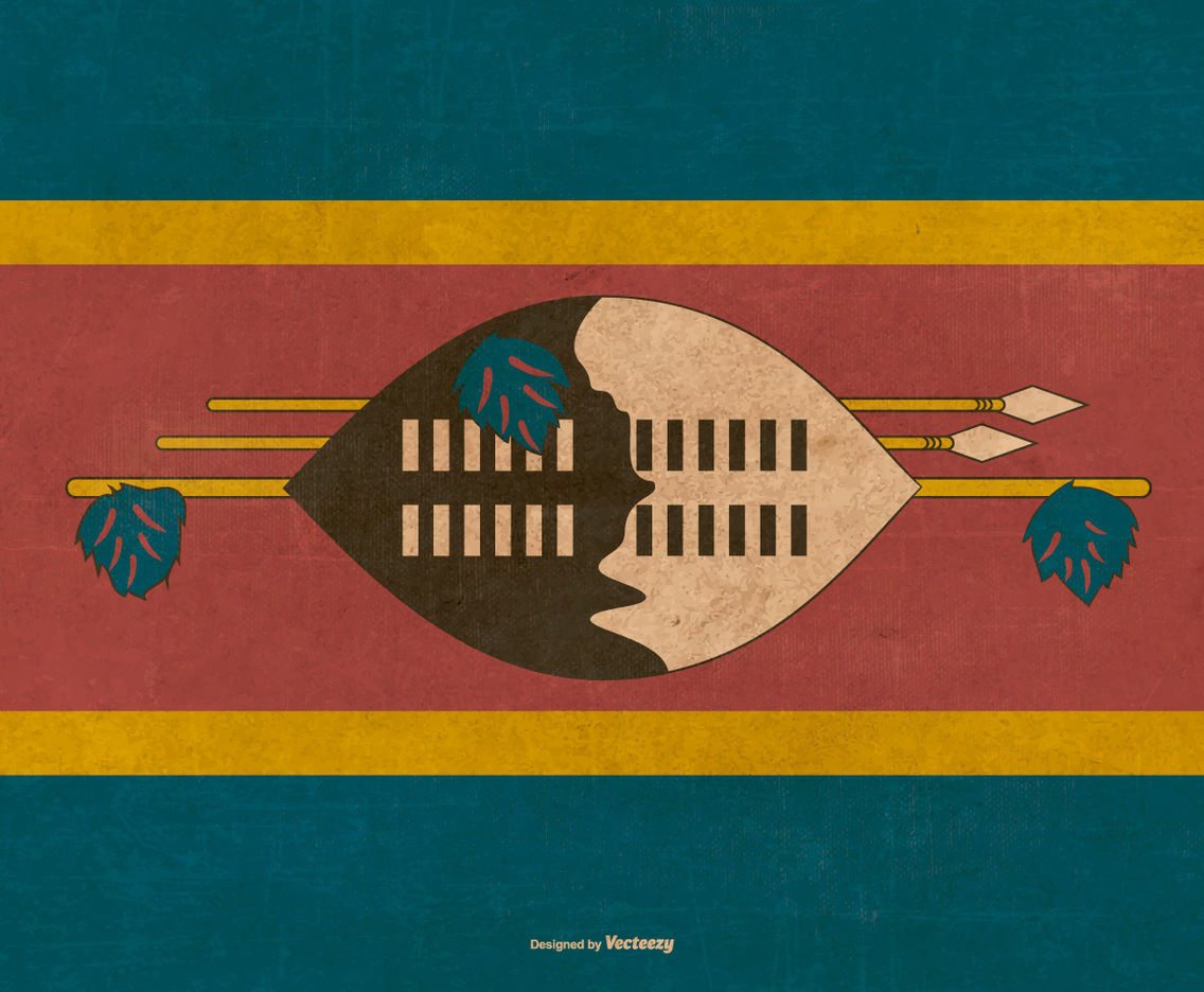 Grunge Flag of Swaziland