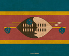 Grunge Flag of Swaziland
