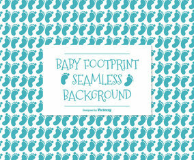 Baby Footprint Seamless Pattern Background