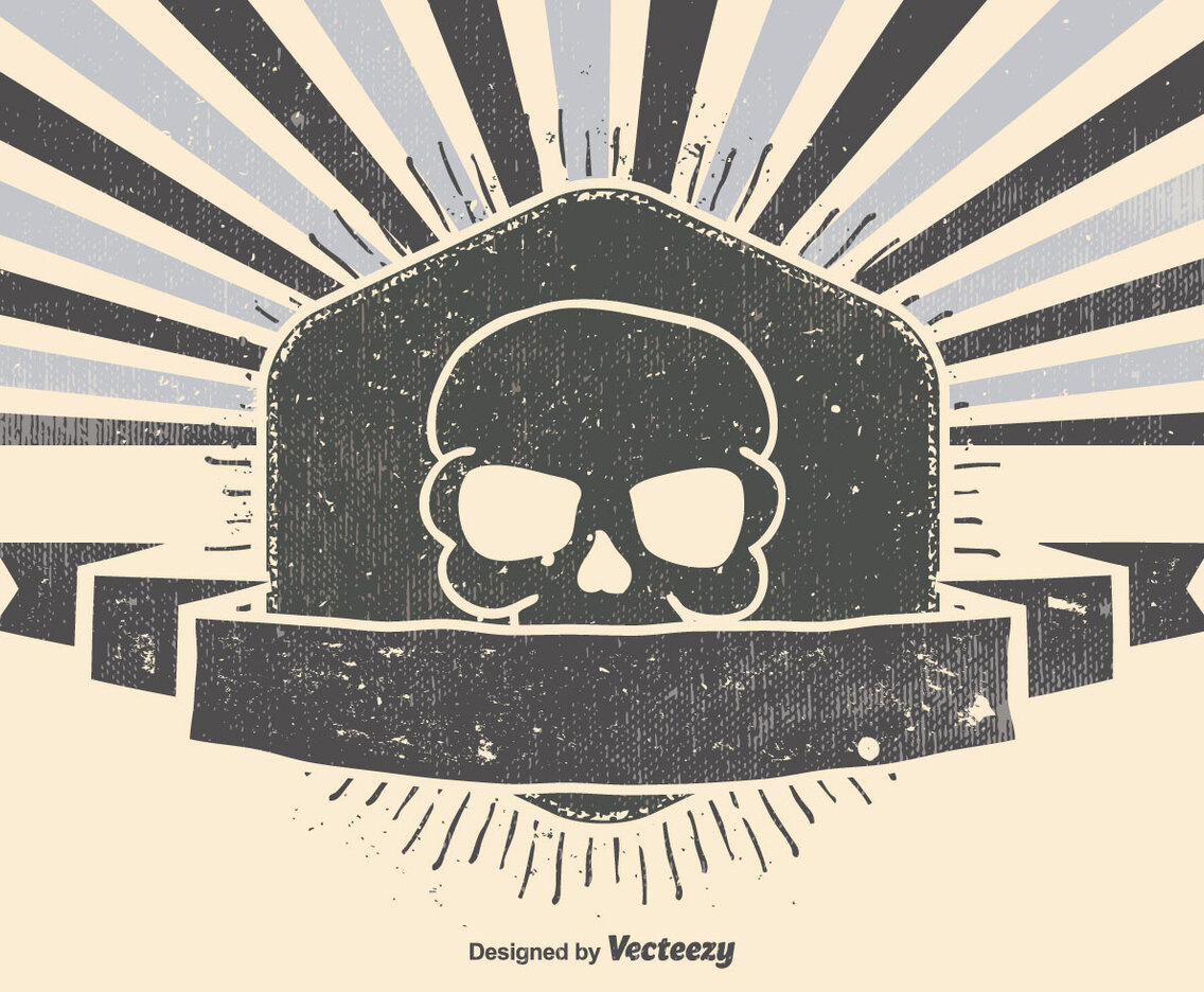 Retro Sunburst Style Illustration