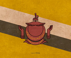 Grunge Flag of Brunei