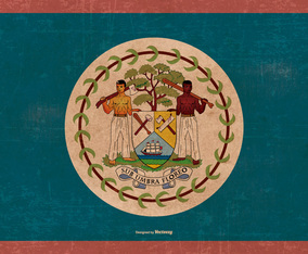 Grunge Flag of Belize