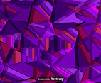Vector Abstract Background With 3d Purple Polygons