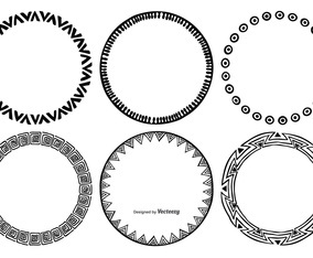 Sketchy Round Frames