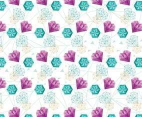 Polygonal Heart Background Vector