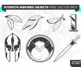 Hydro74 Inspired Objects Free Vector Pack