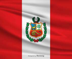 Vector Flag of Peru