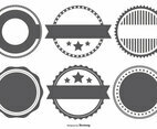 Vector Badge Stempel Shapes