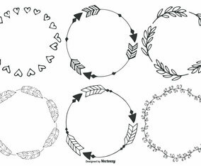 Cute Hand Drawn Boho Frames