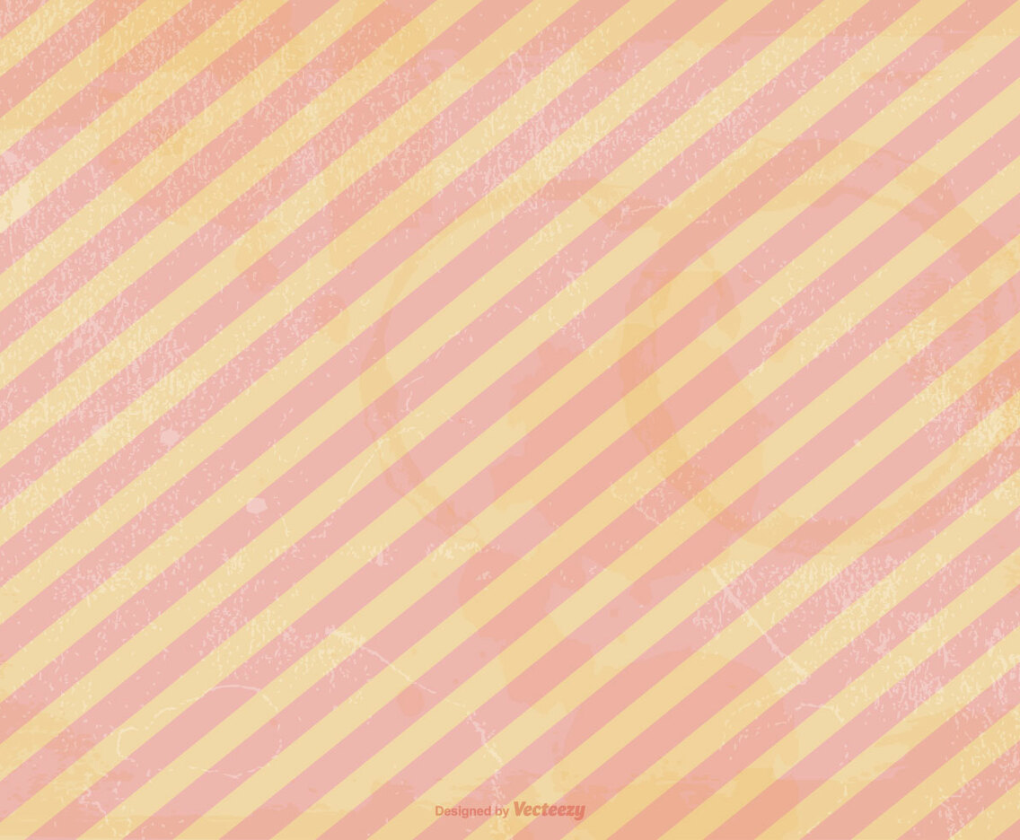 Peach Striped Grunge Vector Background