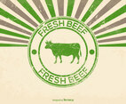 Grunge Fresh Beef Illustration