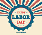 Retro Labor Day Illustration