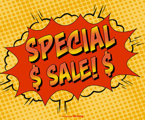 Comic Style Special Sale Illustration