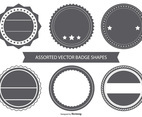 Blank Vintage Badge Shapes