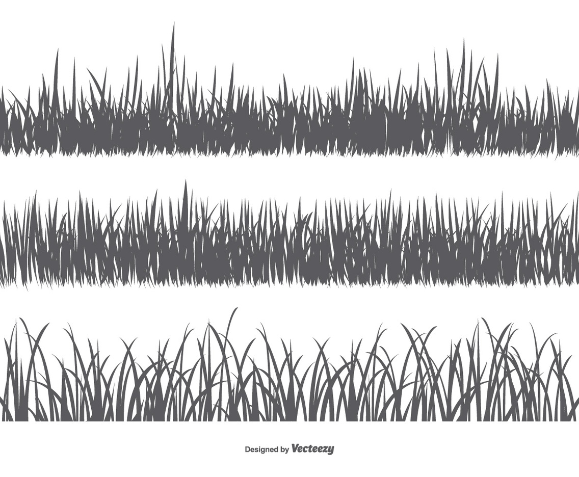 Vector Grass Silhouettes