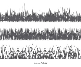 Vector Grass Silhouettes