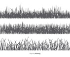 Vector Grass Silhouettes