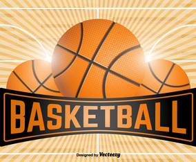 Basketball Emblem Template - Vector