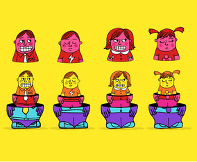 Colorful Nesting Dolls