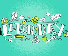 Labor Day Vector Lettering