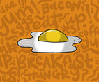 Fried Egg Breakfast Vector