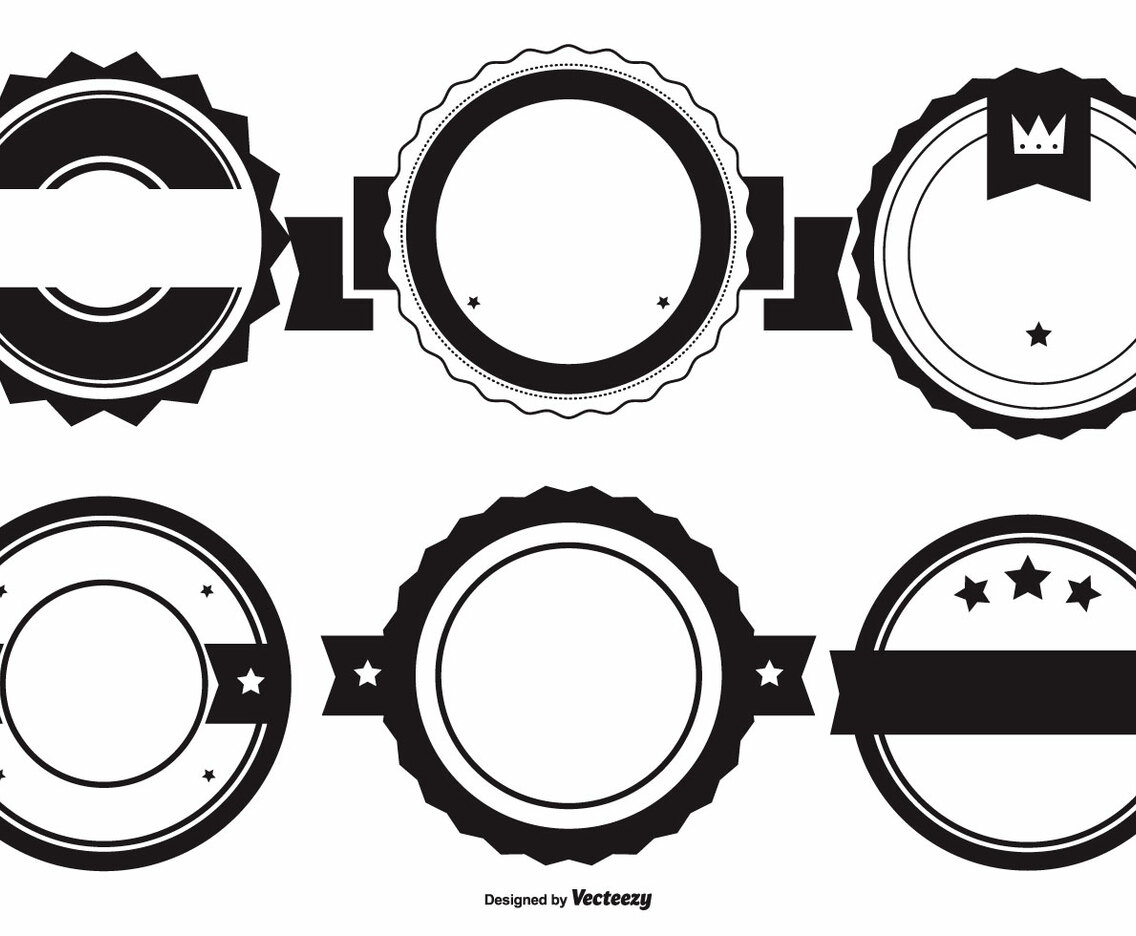 Blank Vector Badge Shapes