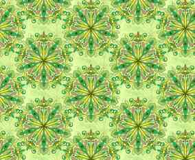 Green Vector Colorful Mandala Pattern