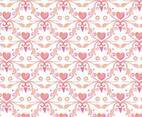 Free Vector Watercolor Heart Royal Background
