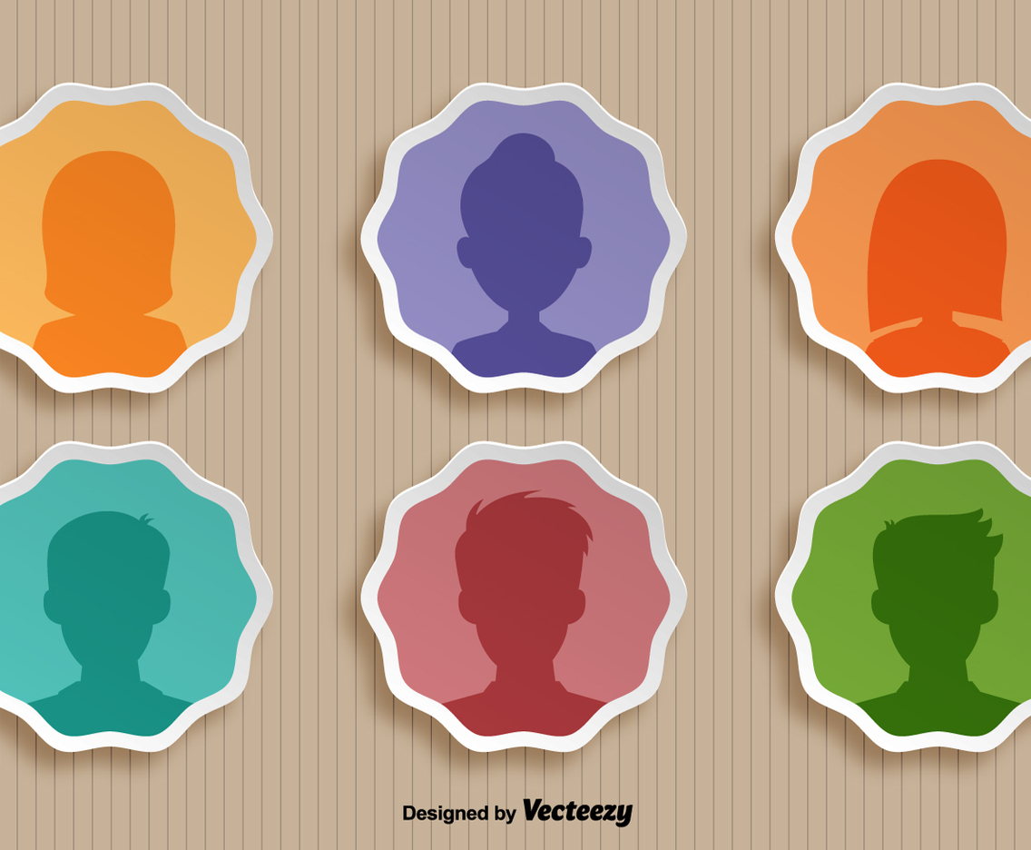 Vector Set Of Person Icons