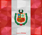 Vector Abstract Flag of Peru Illustration