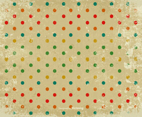 Grunge Polka Dot Vector Background