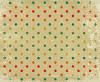 Grunge Polka Dot Vector Background