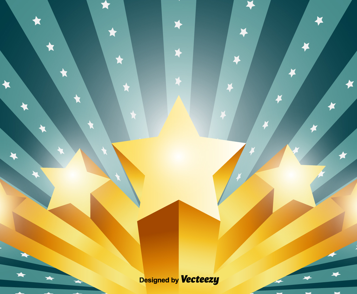 Vector 3D Stars Background