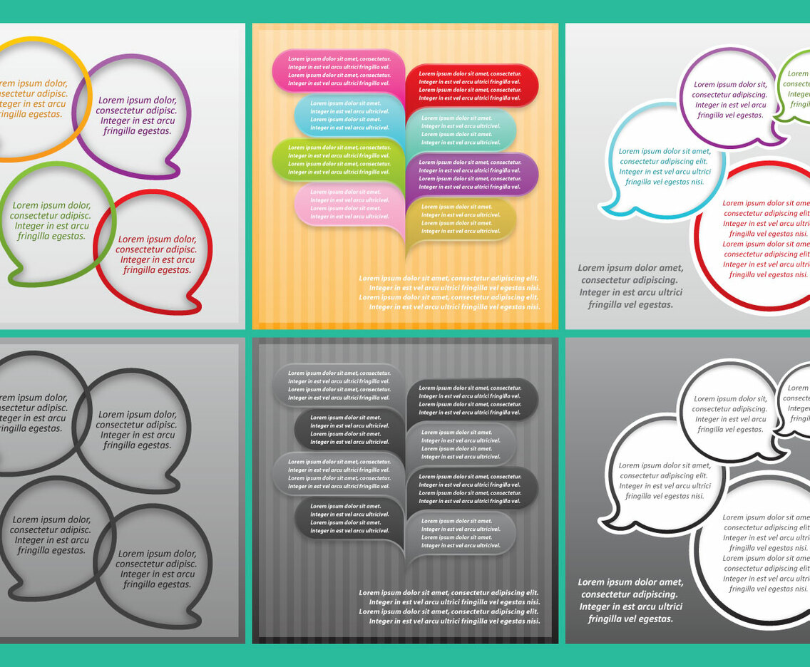 Bubble Speech Callout Templates