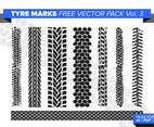 Tire Marks Free Vector Pack Vol. 3