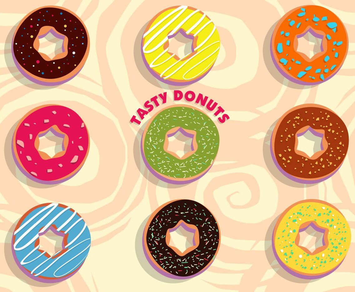 Tasty Donuts Vector