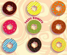 Tasty Donuts Vector