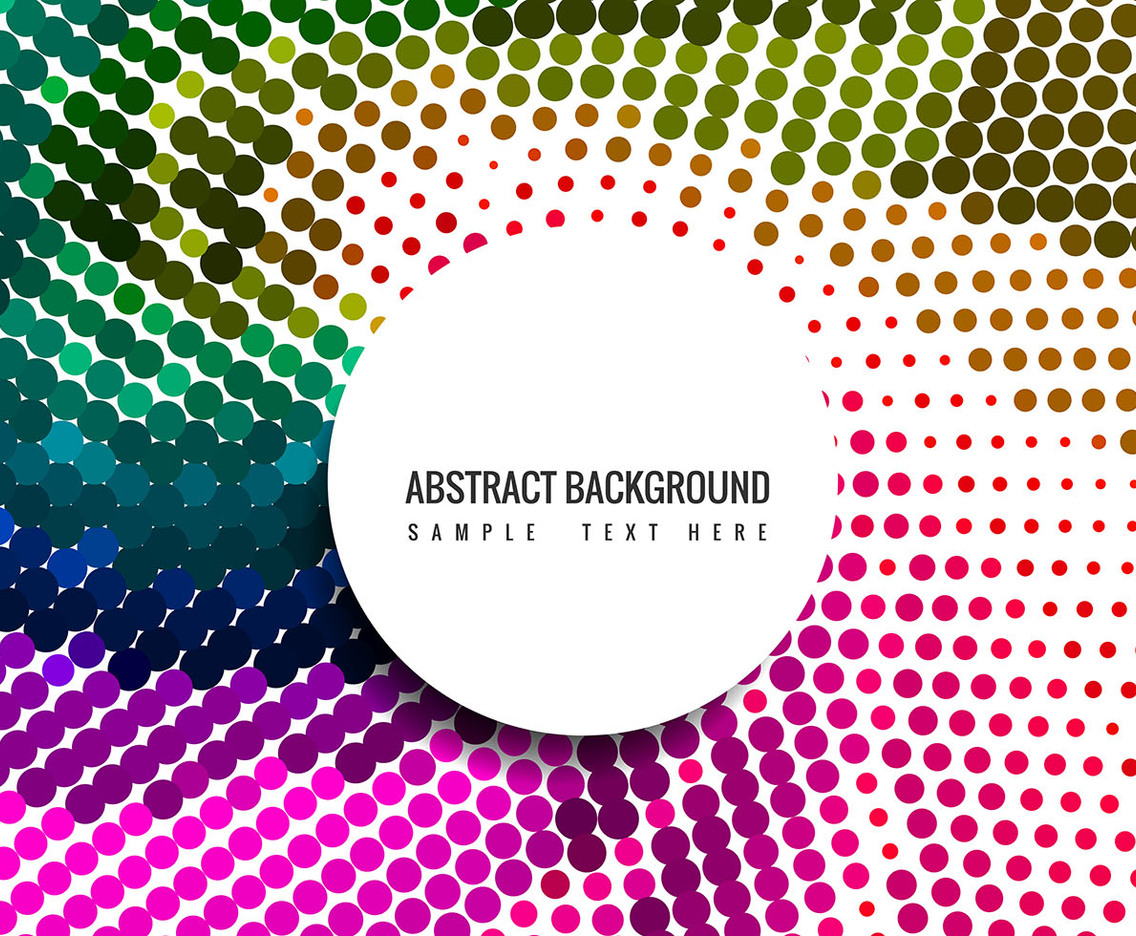 Free Vector Colorful Halftone Background