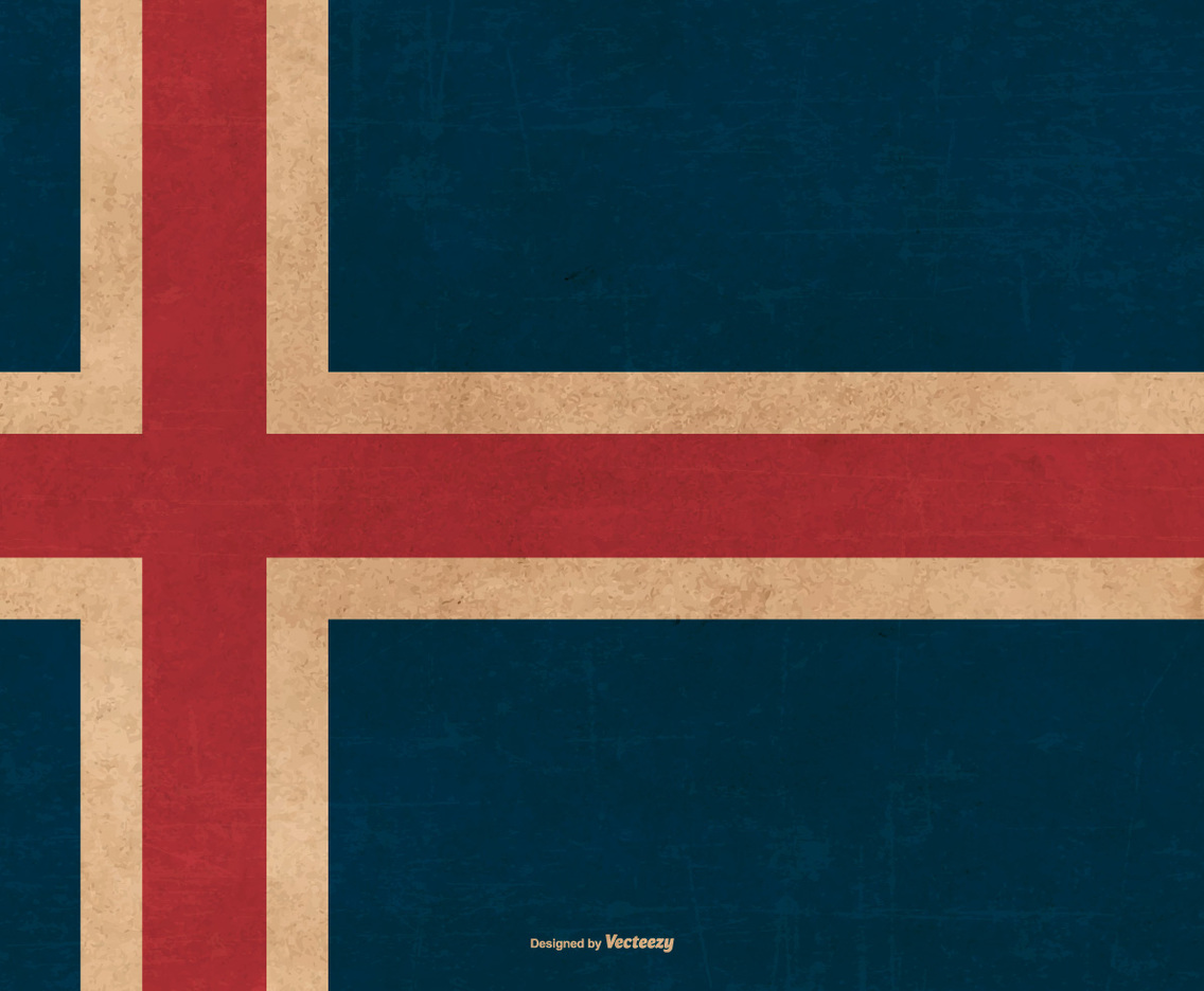Grunge Flag of Iceland