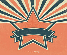 Blank Retro Sunburst Background