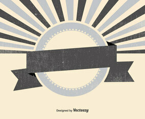 Blank Retro Sunburst Backgrund